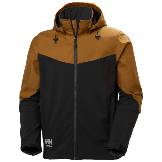 Striukė HELLY HANSEN Oxford Softshell, ruda/juoda