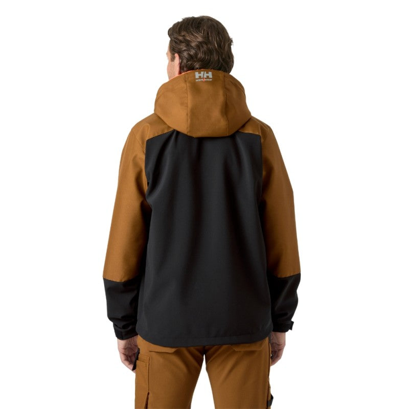 Striukė HELLY HANSEN Oxford Softshell, ruda/juoda