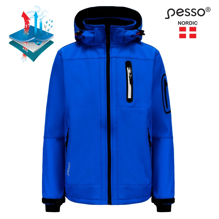 Striukė SoftShell Pesso ACROPOLIS, šviesiai mėlyna