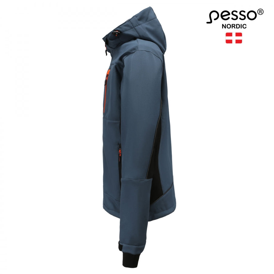 Neperšlampanti SoftShell striukė PESSO ORION, mėlyna