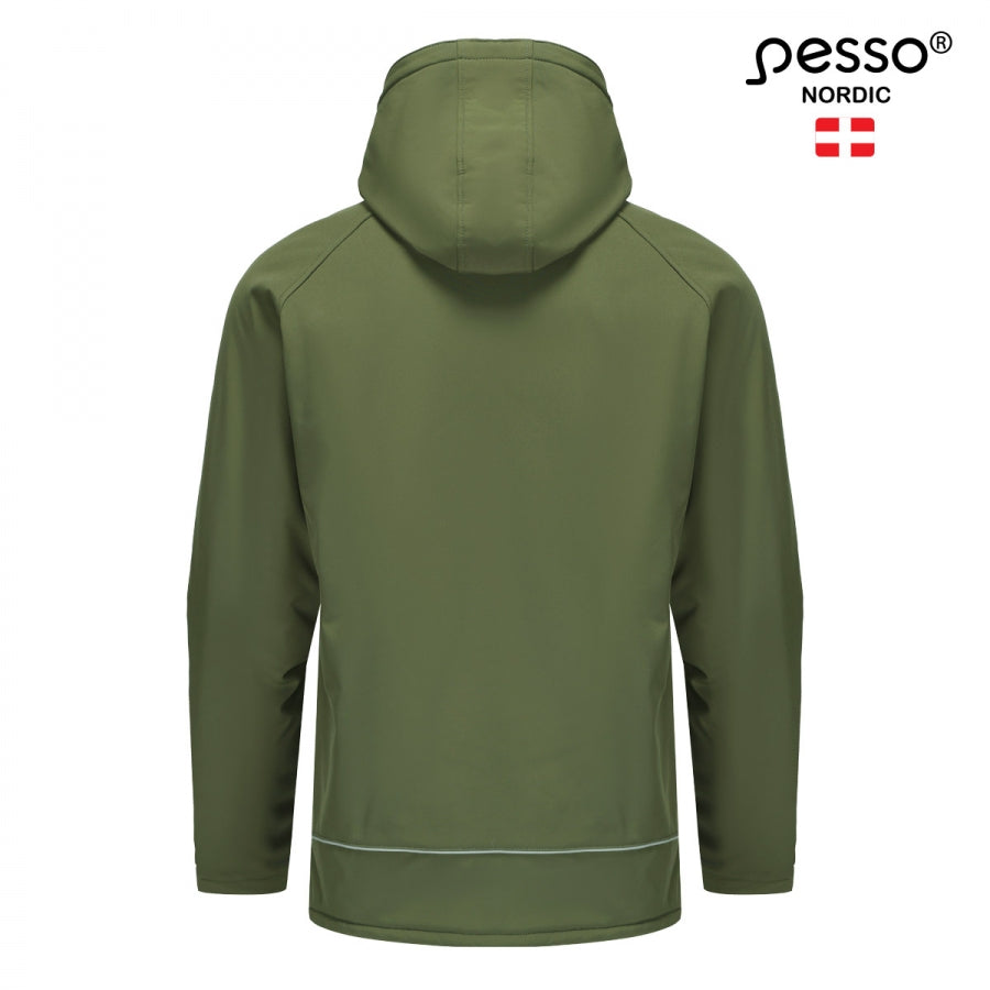 Neperšlampanti SoftShell striukė PESSO OTAVA, khaki spalva