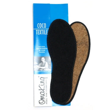 Natural and lightweight insoles with a terry cloth surface and a coconut fiber base Omaking T-460