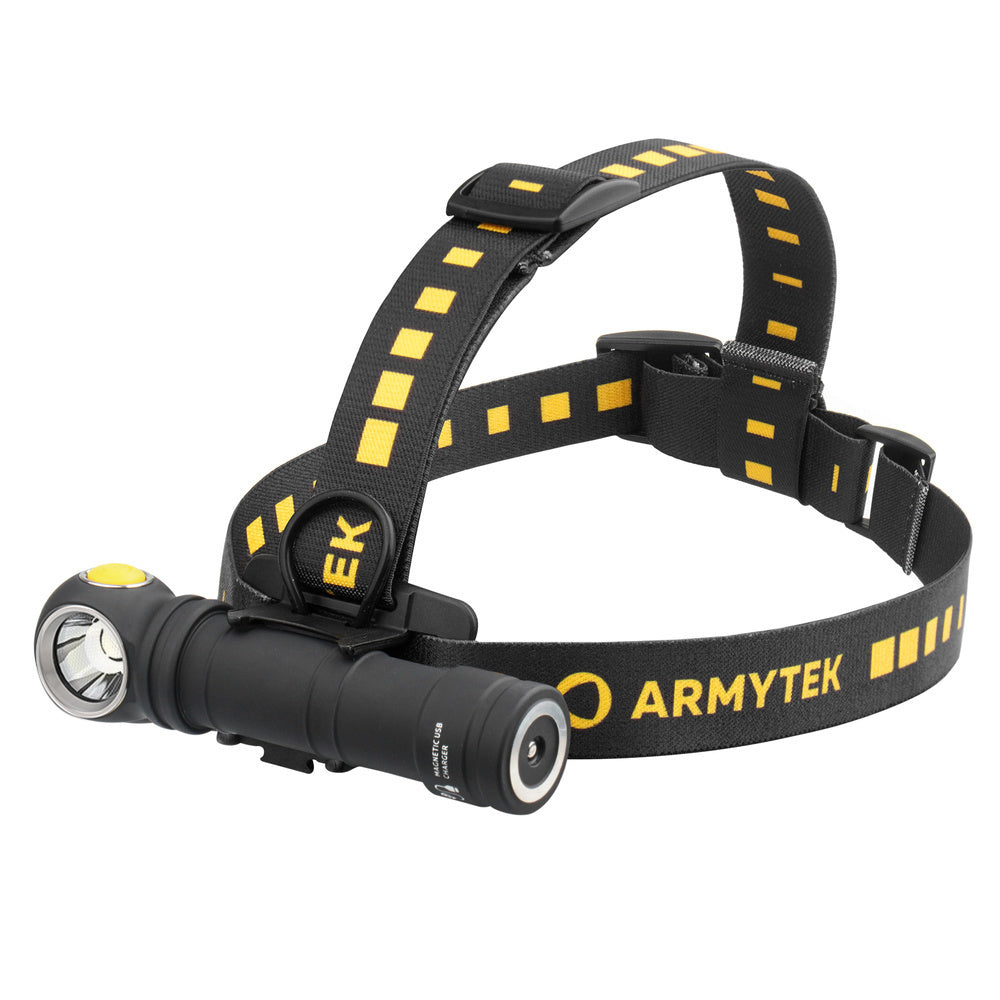 Prožektorius - žibintuvėlis su magnetiniu įkrovikliu Armytek Wizard C2 Pro MAX LR, Juodos spalvos, 44411