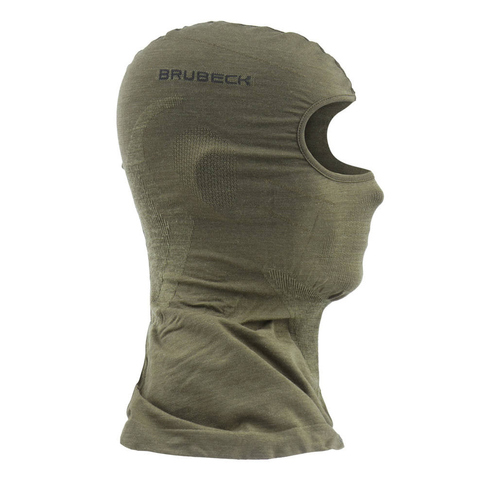 Brubeck termoaktyvi balaklava Ranger Wool – Khaki (L/XL)
