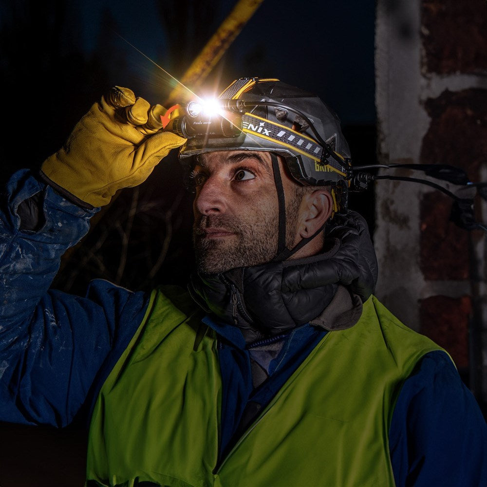 Fenix HM75R Žibintuvėlis Ant Galvos – 1600 lm, USB-C Įkrovimas, IP68