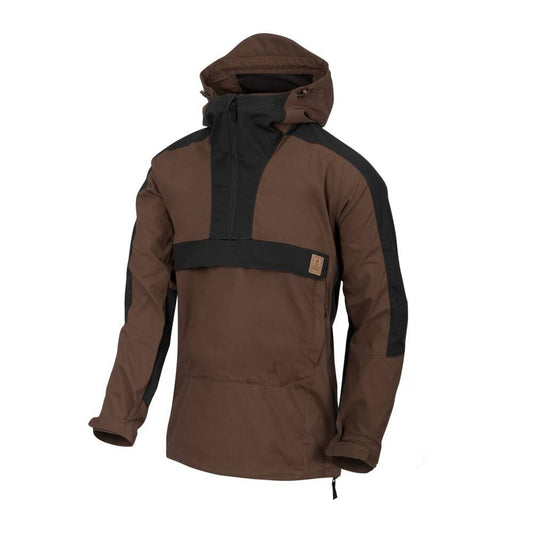 Universali Softshell striukė Helikon Anorak Woodsman, ruda su juoda spalva