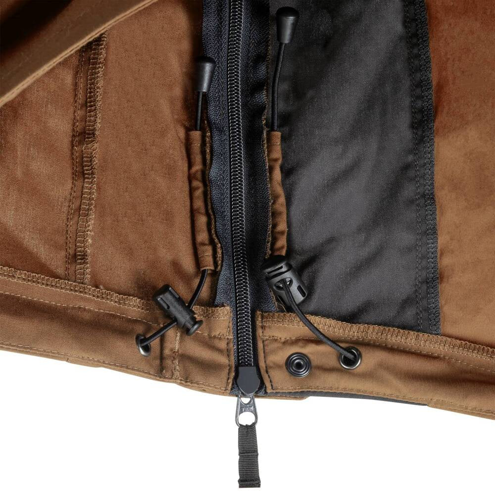 Universali Softshell striukė Helikon Anorak Woodsman, ruda su juoda spalva