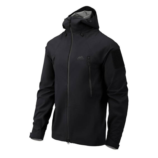 Neperšlampanti ir neperpučiama striukė Helikon Squall Hardshell Jacket, juodos spalvos