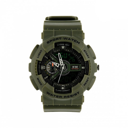 Multifunkcinis taktinis laikrodis M-Tac Tactical Sports Watch, 40570, žalios Olive spalvos