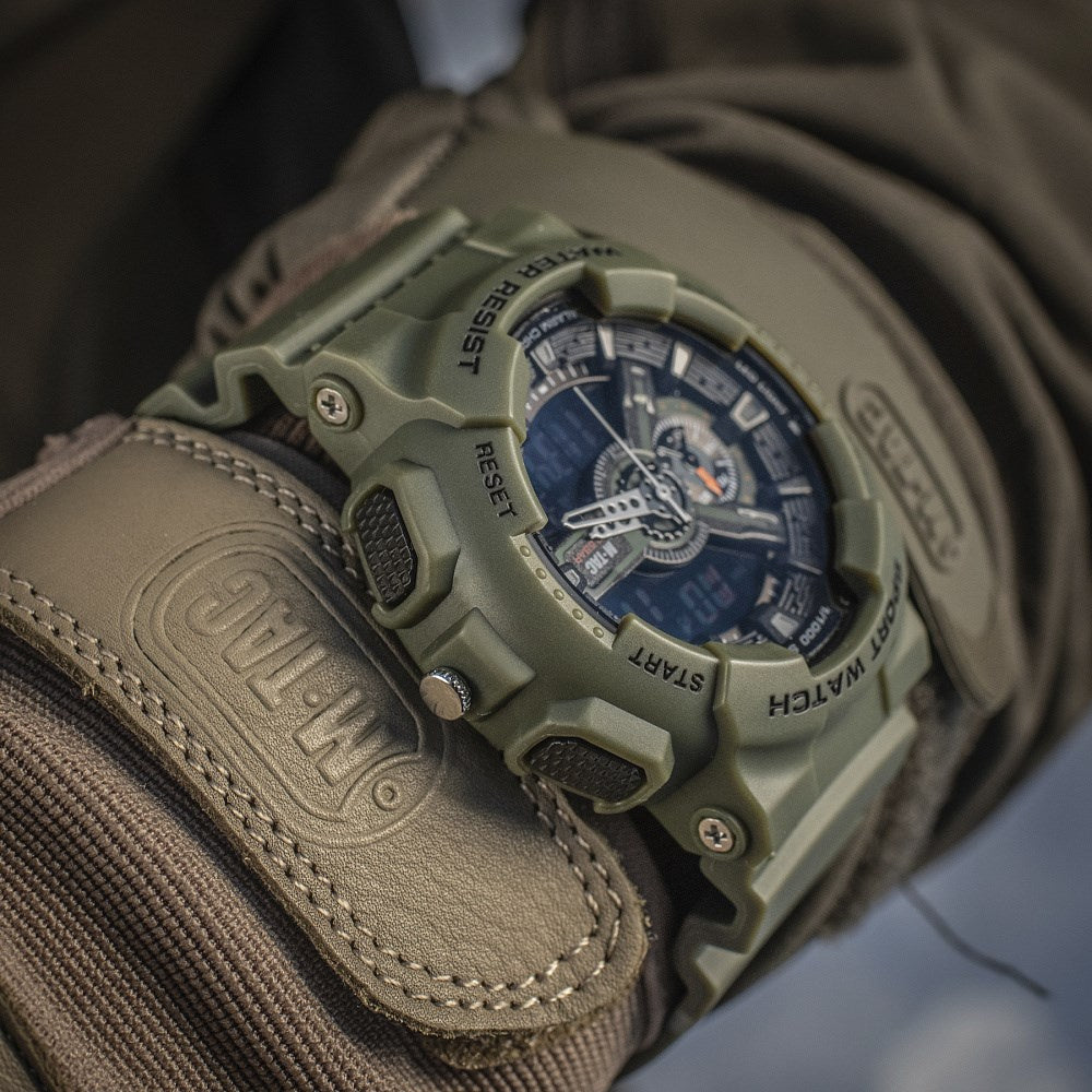 Multifunkcinis taktinis laikrodis M-Tac Tactical Sports Watch, 40570, žalios Olive spalvos