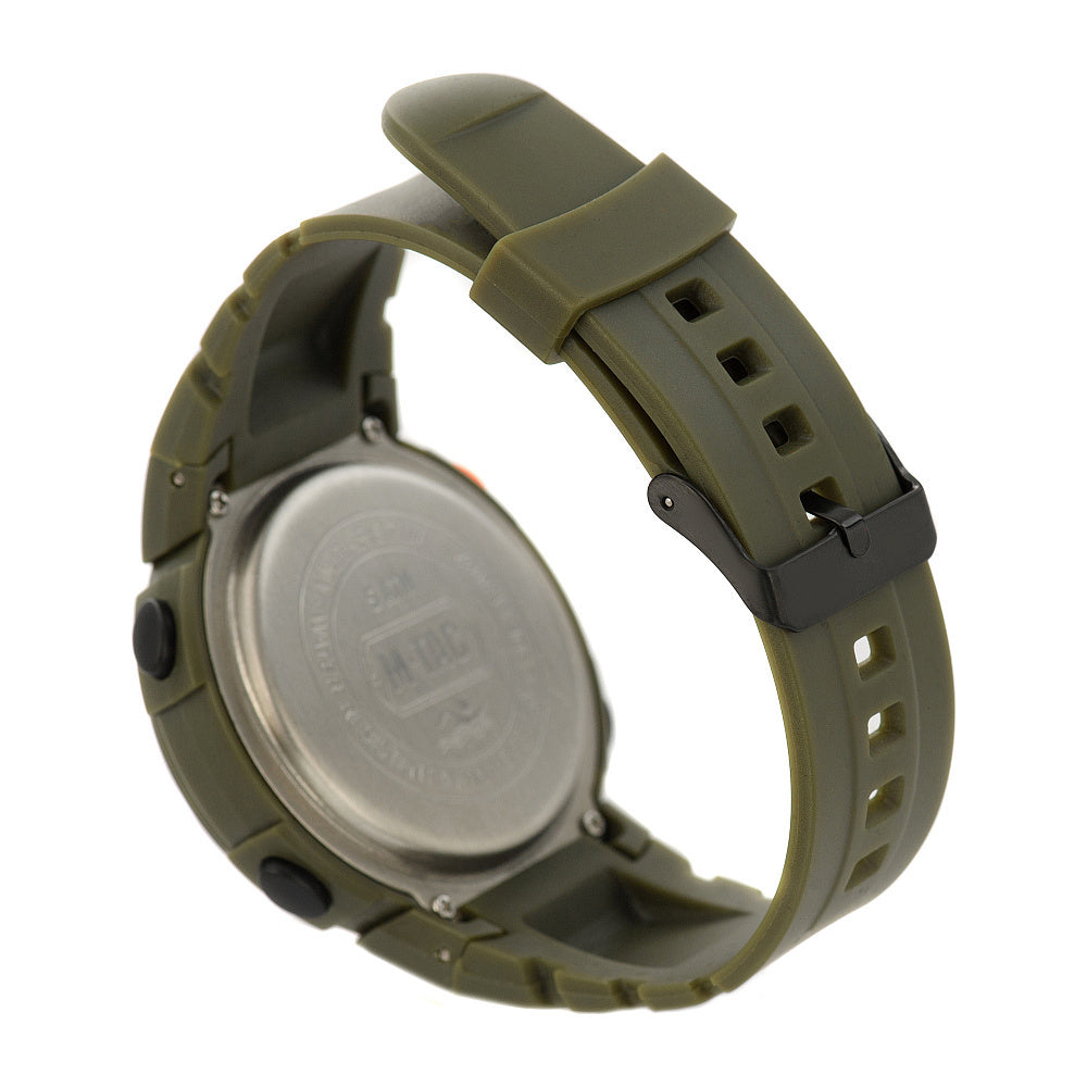 Multifunkcinis taktinis laikrodis M-Tac Tactical Watch 40145, su kompasu, žalios spalvos