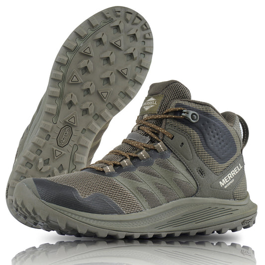 Lengvi, patogūs ir atsparūs taktiniai batai Merrell Nova 3 Tactical Mid, tamsiai žalios spalvos