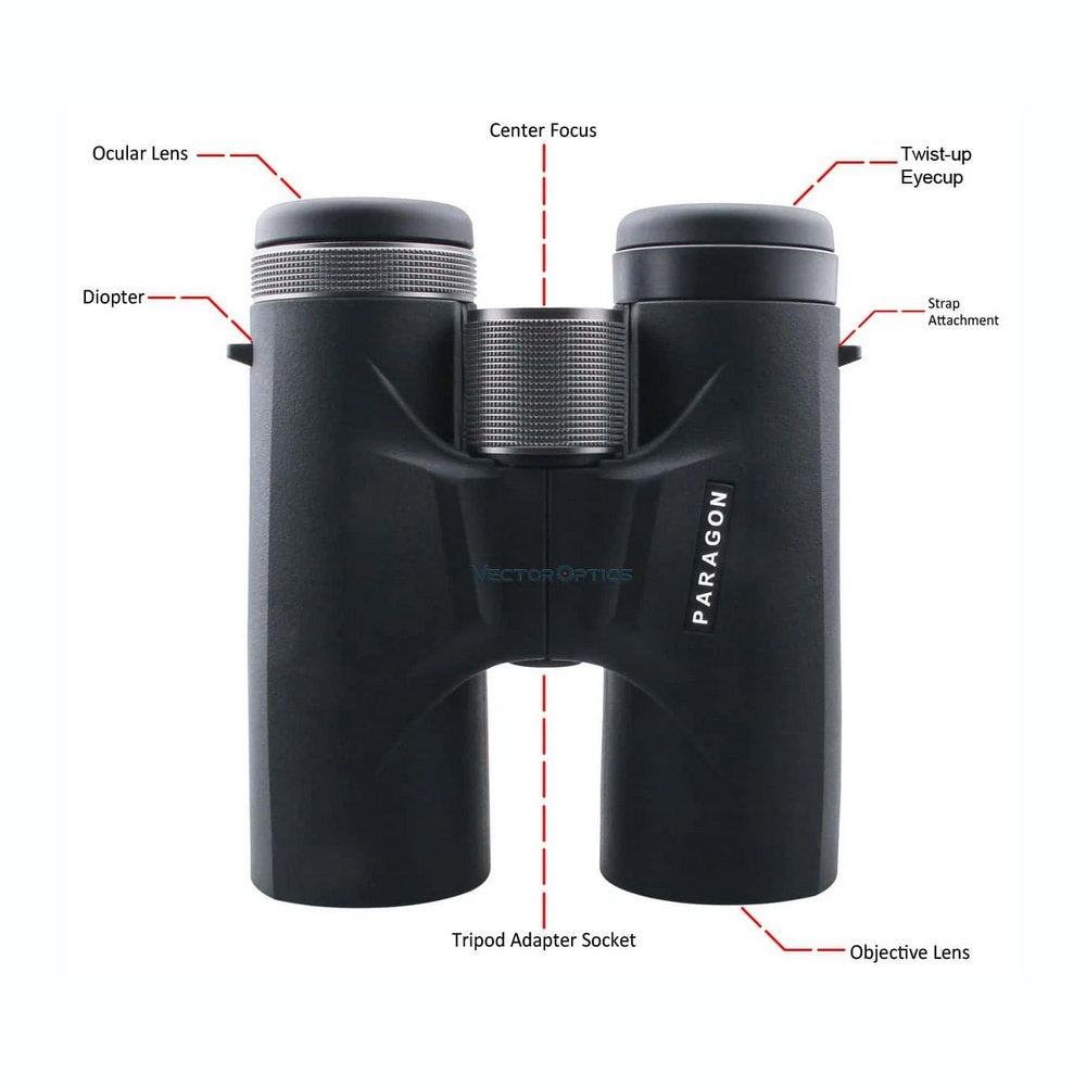 Žiūronai VECTOR Optics Paragon 10x42, juodi, 33499