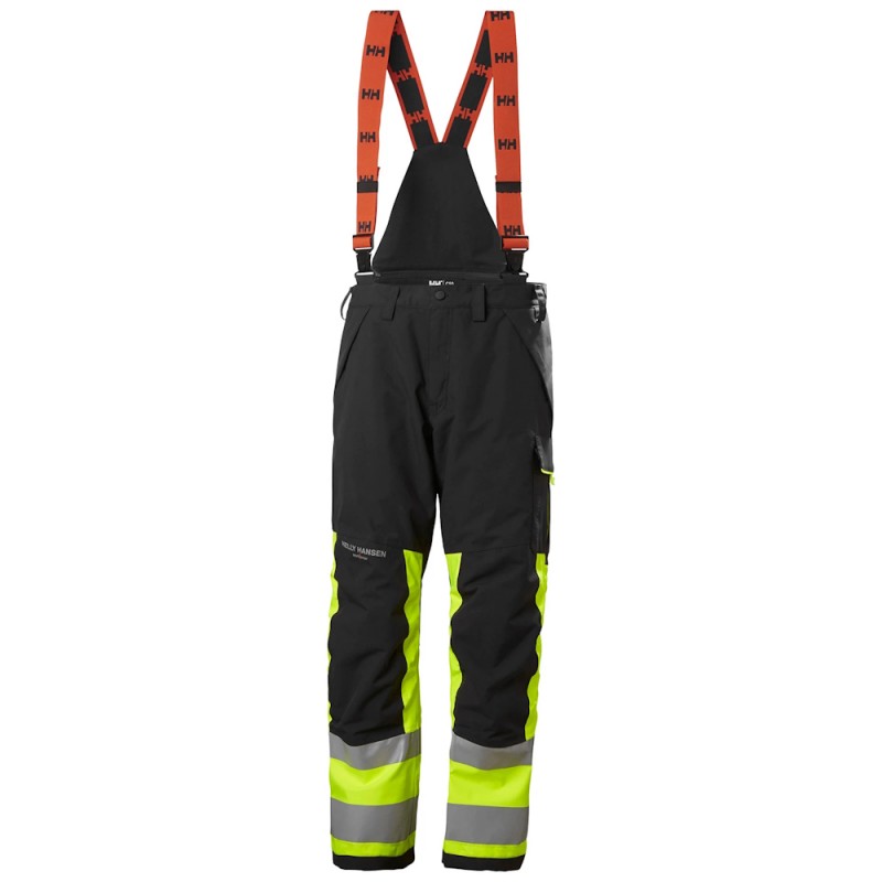 Žieminės šviesą atspindinčios kelnės Helly Hansen Alna 2.0 WINTER PANTS CL 1, juodos/geltonos
