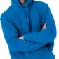 melynos spalvos vyriškas džemperis su gaubtuvu.