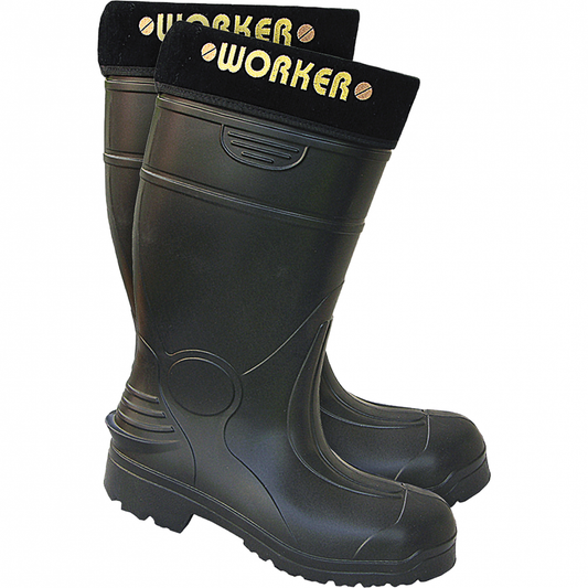 Guminiai žieminiai batai su pirštų apsauga darbui iki -30 šalčio. Guminiai batai LEMIGO WORKER 899