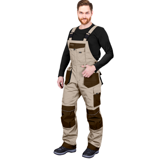 žieminės darbo kelnės su petnešomis, skirtos darbui žiemos metu lauko sąlygomis. Galite įsigyti parduotuvėje DUDU.LT.